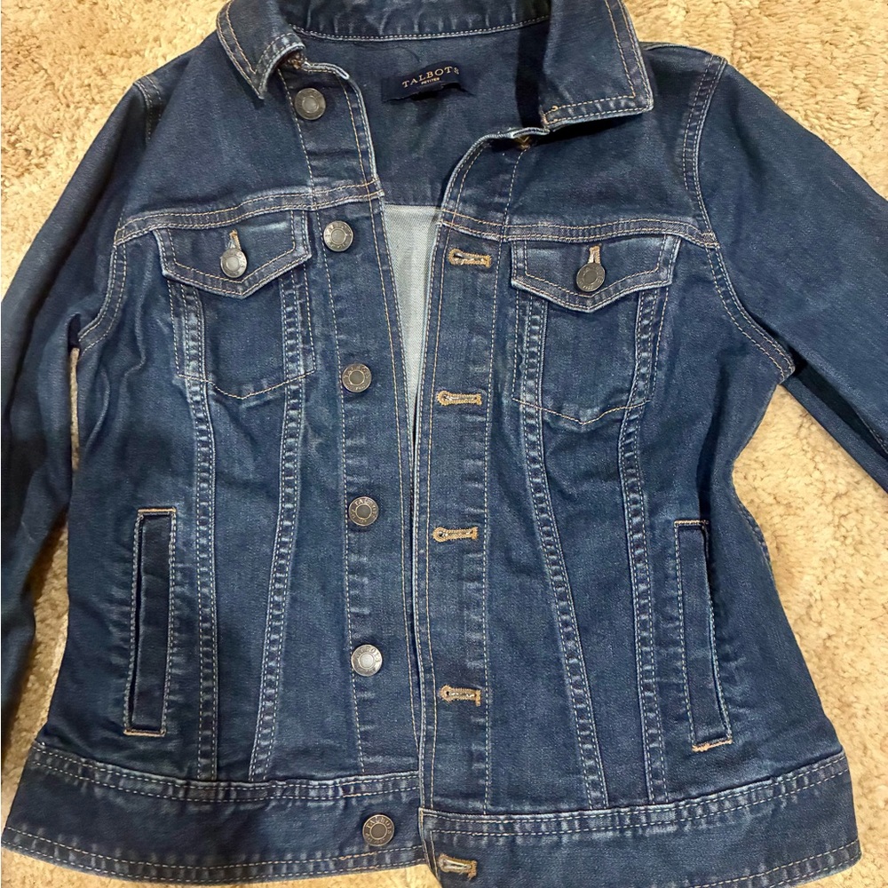 Talbots Dark Blue Denim Jacket
